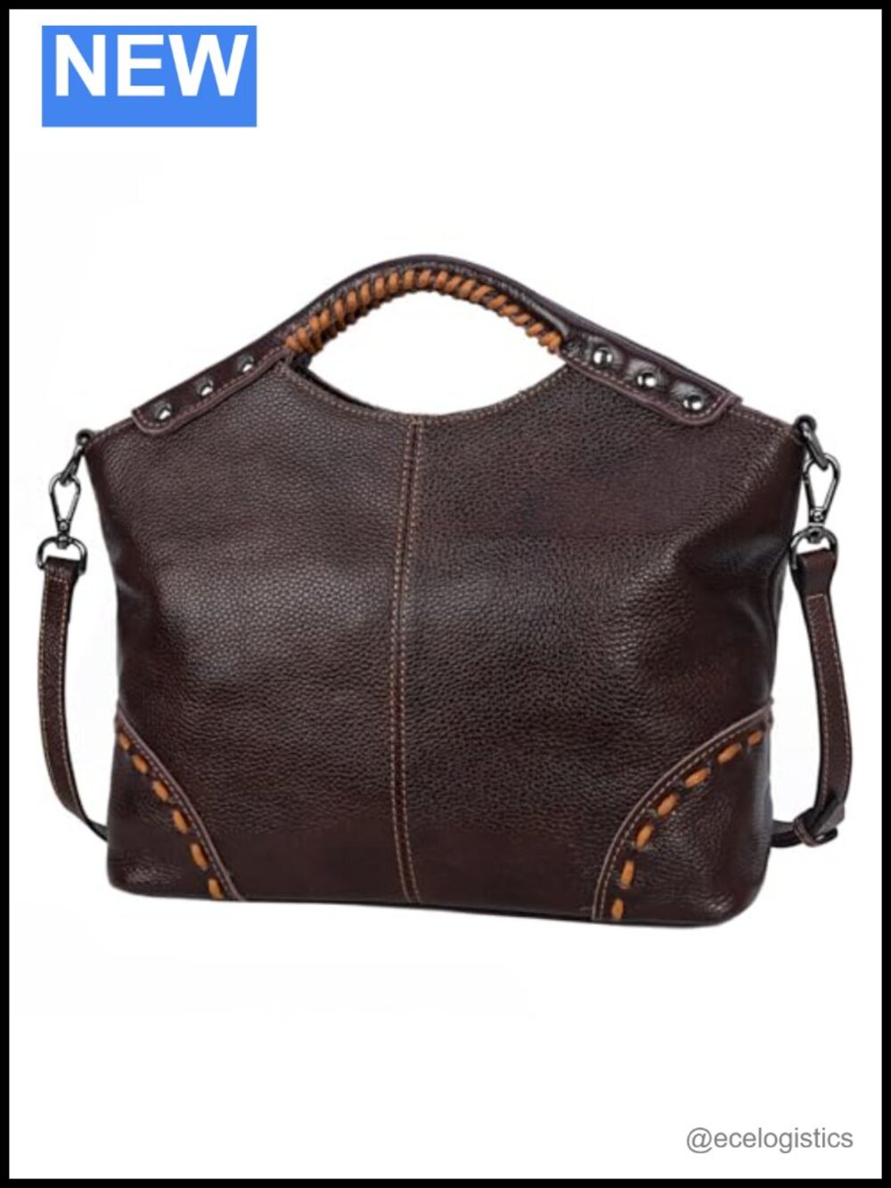 Genuine Leather Crossbody Bag Satchel Shoulder Handbag Women